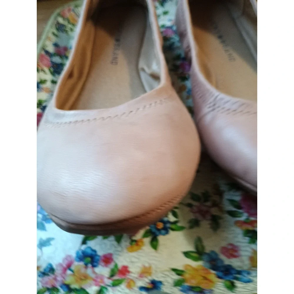 Women's LUCKY BRAND Erin Ballet Flats Slip On‎ Comfort Tan Leather Sz 7.5